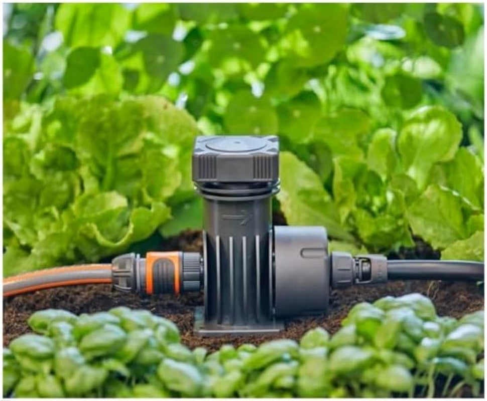 Système d'irrigation Gardena Micro-Drip Basic Unit 2000 : unité de base pour réduire la pression, débit d'eau env. 2 000 l/h, technologie de connexion simple et rapide (1354-20)