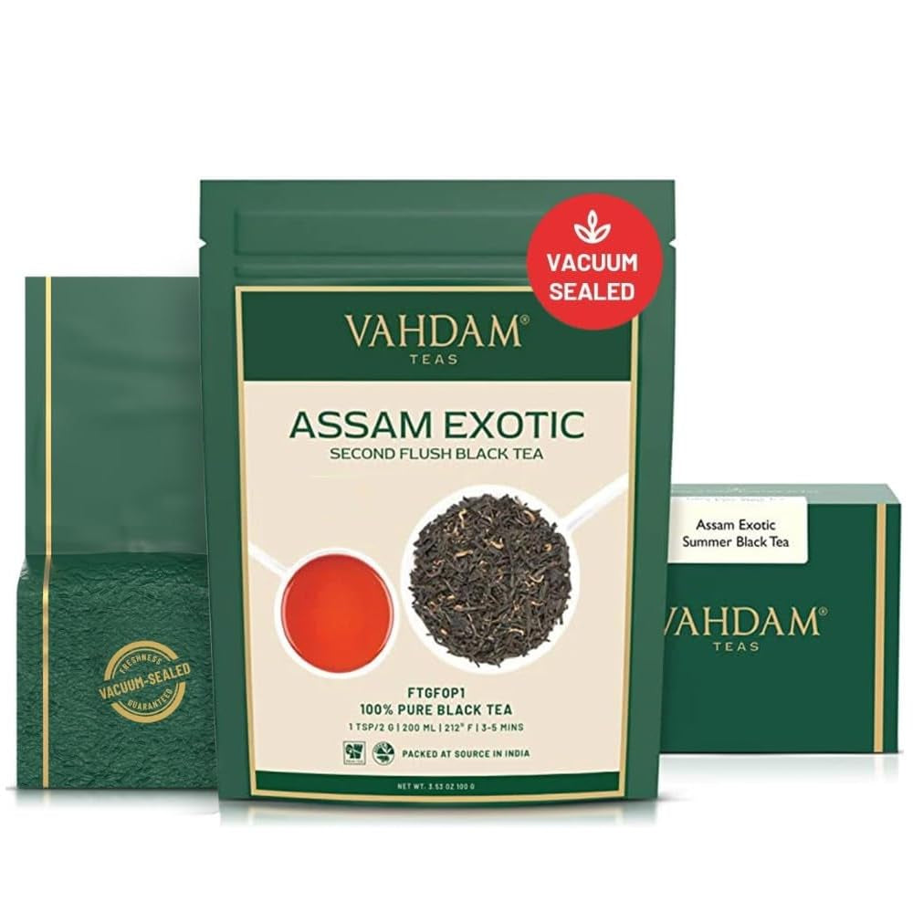 VAHDAM, ceai verde cu mușețel, mentă și citrice (100 g) Ceai natural 100% | Ceai verde, flori de mușețel, mentă, coji de portocală, ceai de mușețel | Direct de la sursa din India
