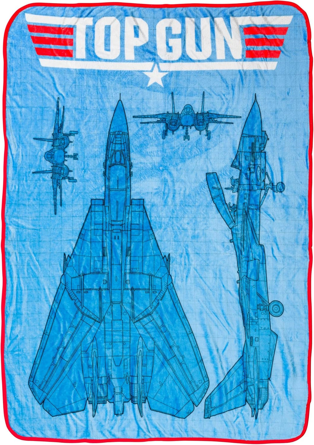 Couverture suspendue Silver Buffalo Garfield, polaire, 114,3 X 152,4 cm Lits et couvertures Silver Buffalo Top Gun : Maverick