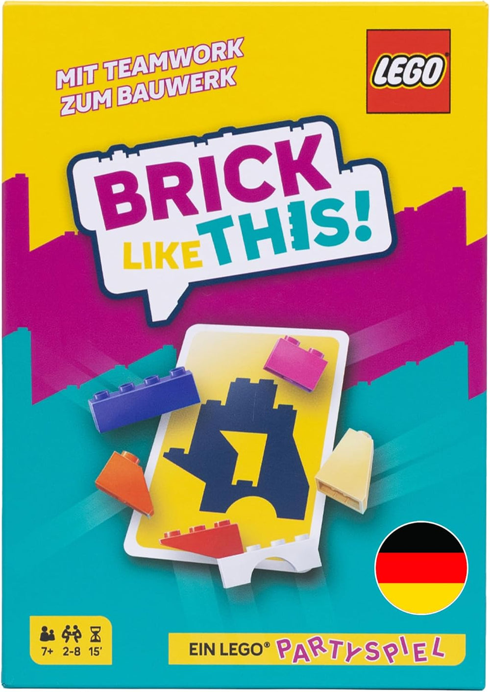 Asmodee Brick comme ça ! Le jeu de fête Lego officiel - Jeux, jeux de société brillants pour les familles, les enfants, les jeunes et les enfants – 15 minutes, pour 2 à 8 joueurs de 7 ans, version allemande