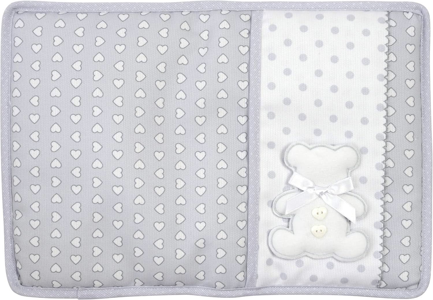 Sac à couches et lingettes, organisateur de couches et lingettes, 100% Made in Italy, couleur gris Baby Wet Wipes Naty Shop