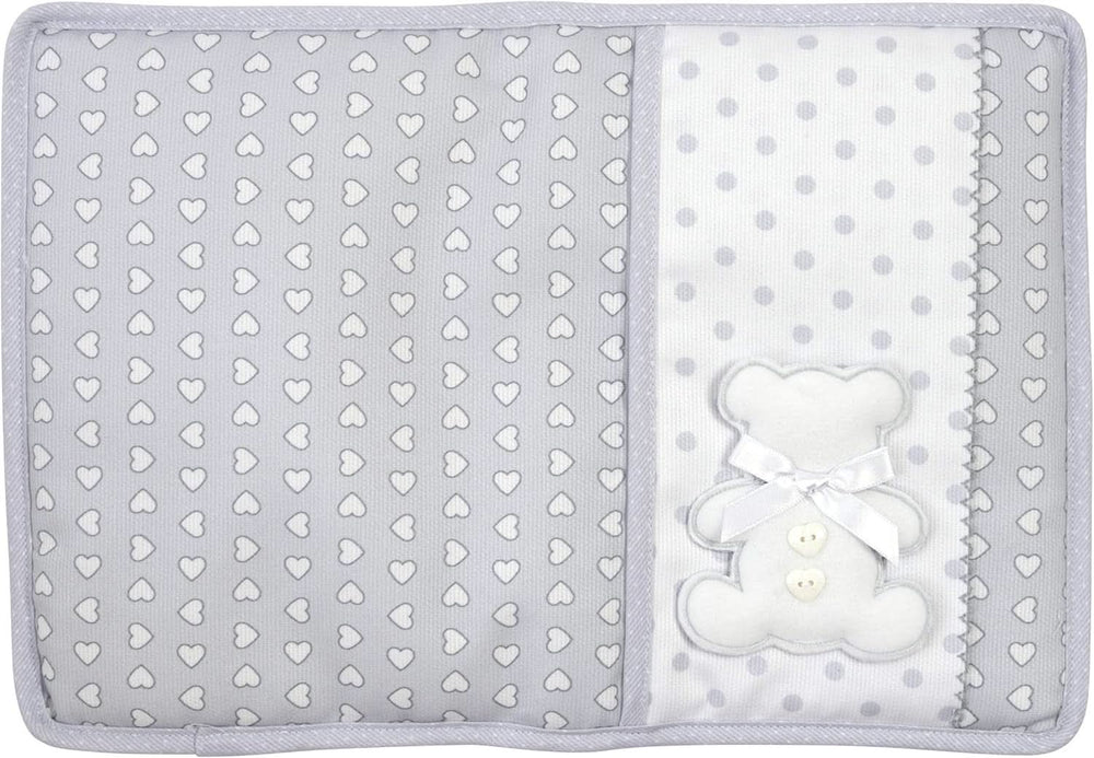 Sac à couches et lingettes, organisateur de couches et lingettes, 100% Made in Italy, couleur gris Baby Wet Wipes Naty Shop