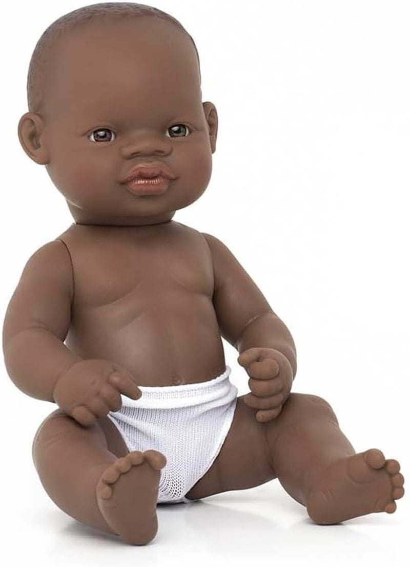 Miniland 31037 - Bébé Südamericanischer Junge Tüte - sans sous-vêtements, 32 cm