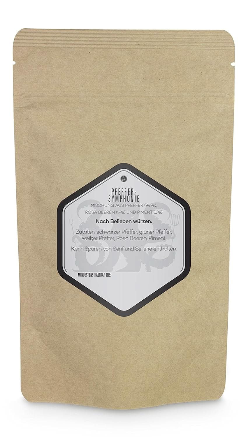 Ankerkraut Symphonie, mélange de poivre pour assaisonner avec arôme et goût, 140 grammes Condiments Naty Shop