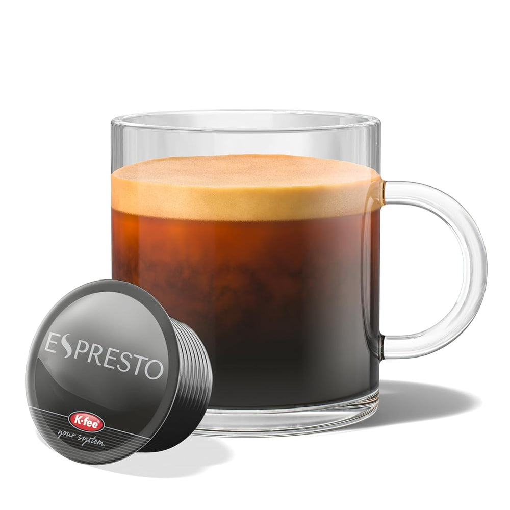 ESPRESTO Lungo Caramel Salé, compatible avec K-fee & ALDI EXPRESSI*, Café aromatisé, RFA zertifiziert, 96 Kapseln
