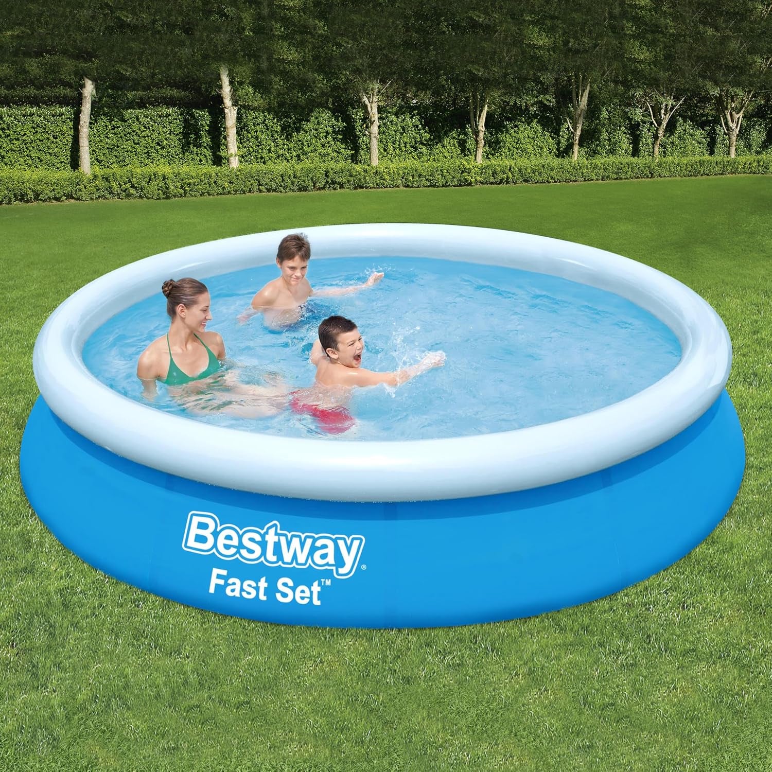 Piscine Bestway Fast Set, sans pompe, bleue, 366 x 76 cm, sans accessoires