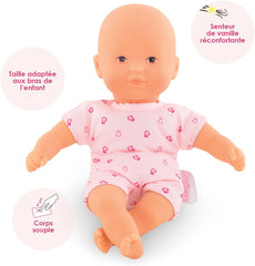 Corolle 9000120130 - Mon Premier Poupon Mini Calin 20cm, Französische Puppe mit Charme und Vanilleduft