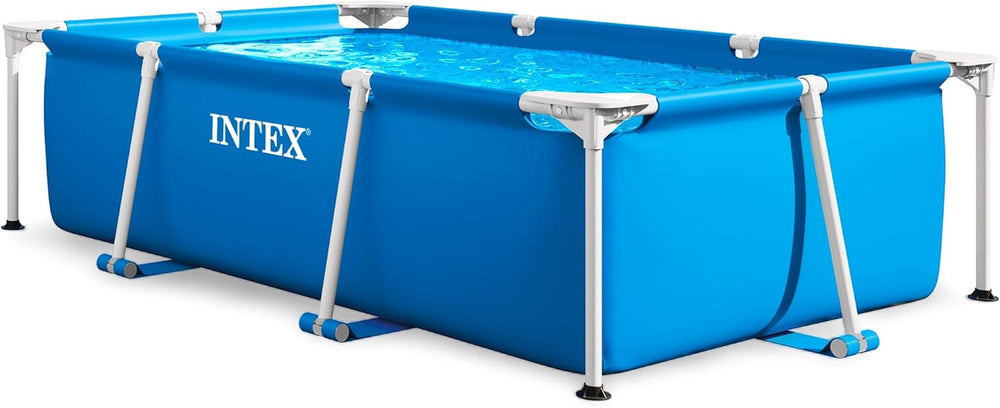 Intex 28271NP - Piscine hors sol rectangulaire avec cadre, 2282 L, acier et PVC, bleue, 260x160x65 cm