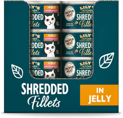 Lily's Kitchen Aus Naturichen Ingredient hermestellung Filets cuits dans de la gelée avec des cuisses et des laches ausgewachsen Nassfutter für Katzen Dose de 70 g