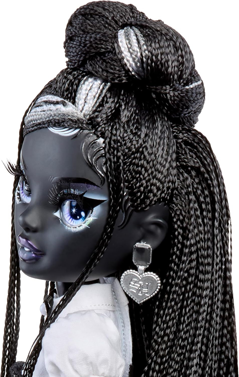 Rainbow High Shadow High Modepuppe – Shanelle Onyx – Cheveux Noirs, 28 cm Modepuppe avec Designer-Outfits, Conçu pour les petits et les enfants de 6 à 12 ans