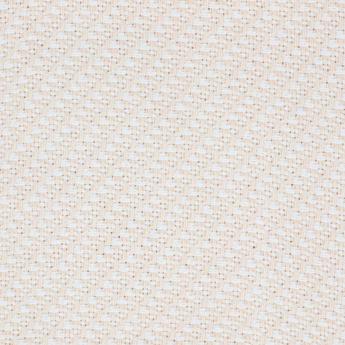 HOMLA Morris Plaid Couverture à franges en coton - Couverture douce et confortable Couverture en coton - tissu fin 130 X 170 Cm Ecru Lits et Couvertures Besuche den HOMLA-Store