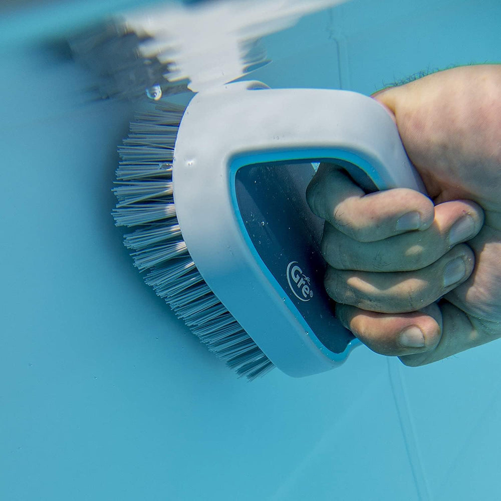Gre HBP20 - Brosse à main pour nettoyer les piscines, bleue