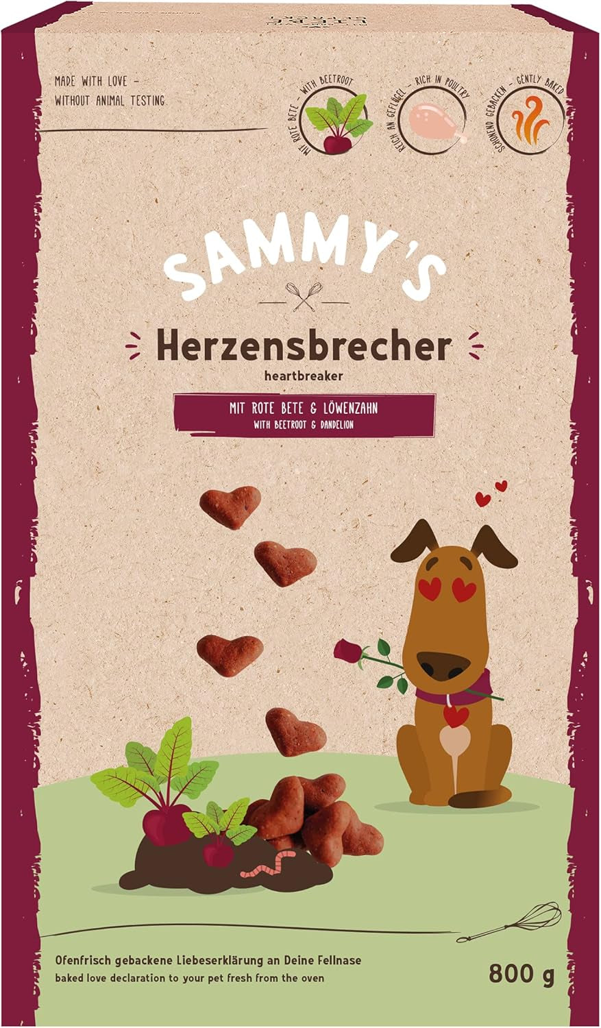 Pièces de monnaie Muesli de Sammy | Collations croustillantes au four pour chiens | 5 pièces de muesli aux céréales pour votre grand ami à quatre pattes (30 kg+) | 1kg