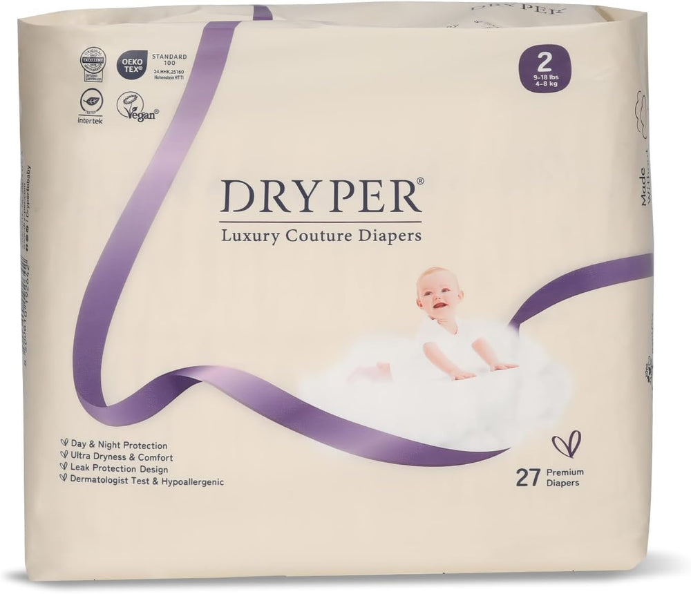 Couches bébé taille 4 (10-15 kg), ultra fines, douces et hypoallergéniques pour peaux sensibles, protection 3D contre les fuites, indicateur d'humidité, 138 couches premium jour et nuit