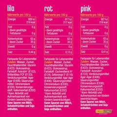 Decocino Neon Colorant Alimentaire Set - 3 Pièces - Rouge, Rose, Violet - Colorant Alimentaire Haute Dose - Pour Colorer Gâteaux, Muffins, Cupcakes - Sans Goût