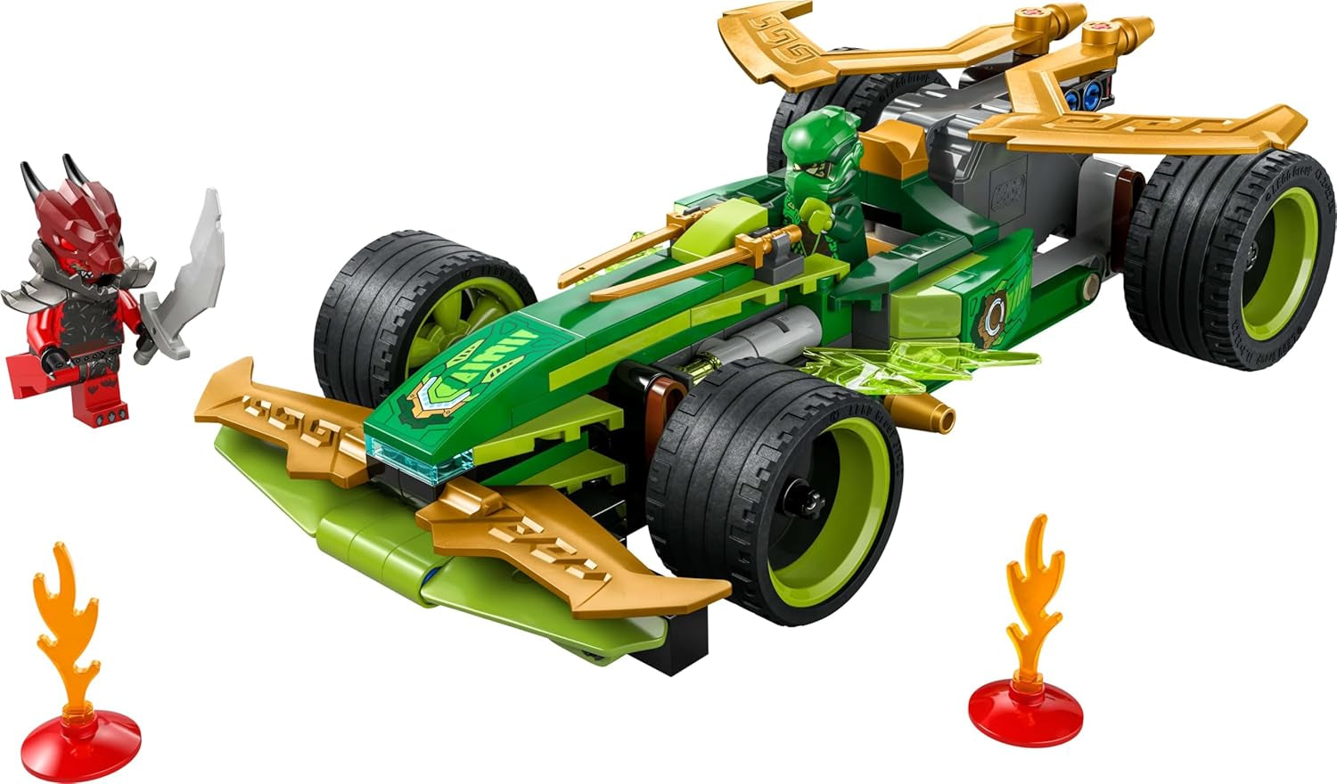 LEGO NINJAGO Lloyd's Action Speedster - Voiture de construction avec 2 figurines pour jouer un rôle, voiture de construction pour enfants - cadeau pour garçons et filles à partir de 7 ans 71828 Jeux de construction Besuche den LEGO-Store