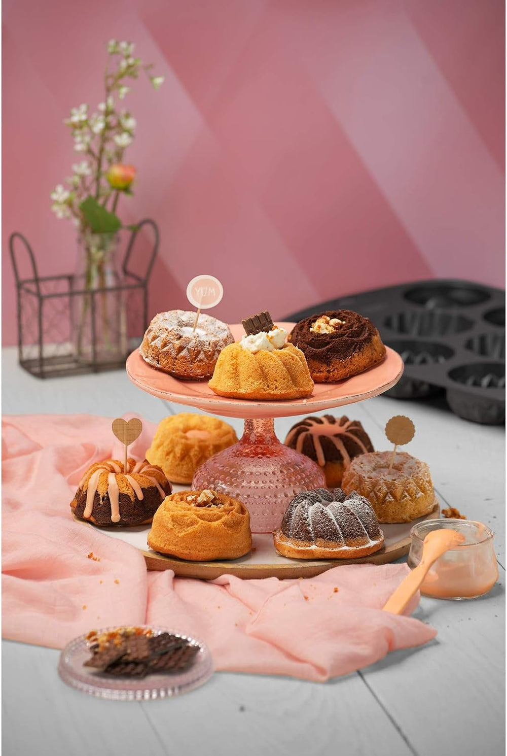 Moule pour 9 muffins Gugelhupf Original Kaiser Inspiration, 38 X 27 cm, revêtement antiadhésif Naty Shop