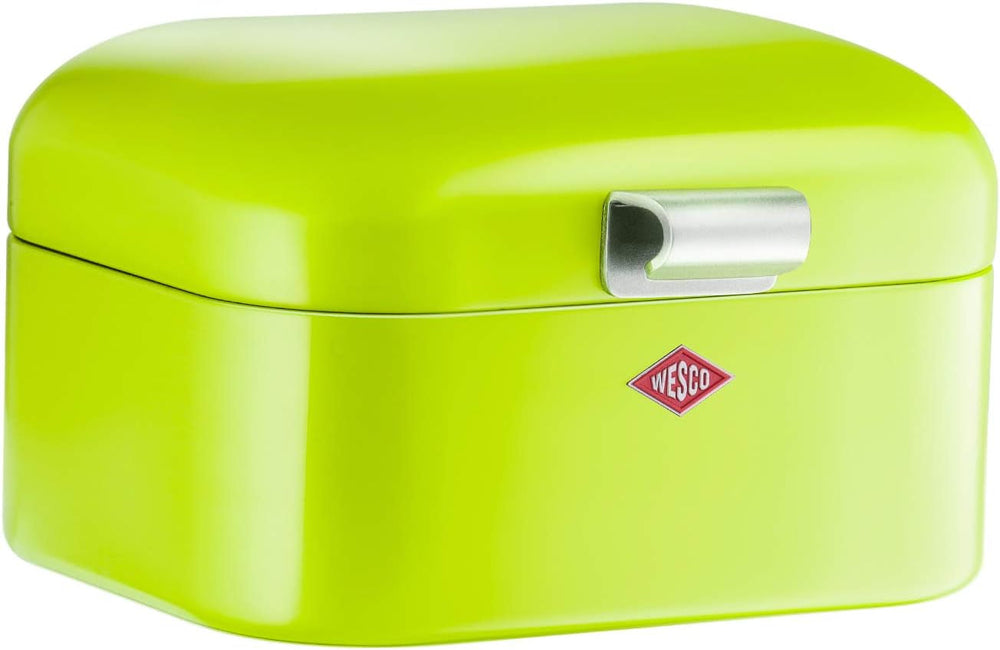 Wesco 235 001 Mini corbeille à pain Grandy 17 x 18 x 12 cm (L/l/H) rose, acier inoxydable Boîtes de conservation alimentaire Naty Shop Limegreen