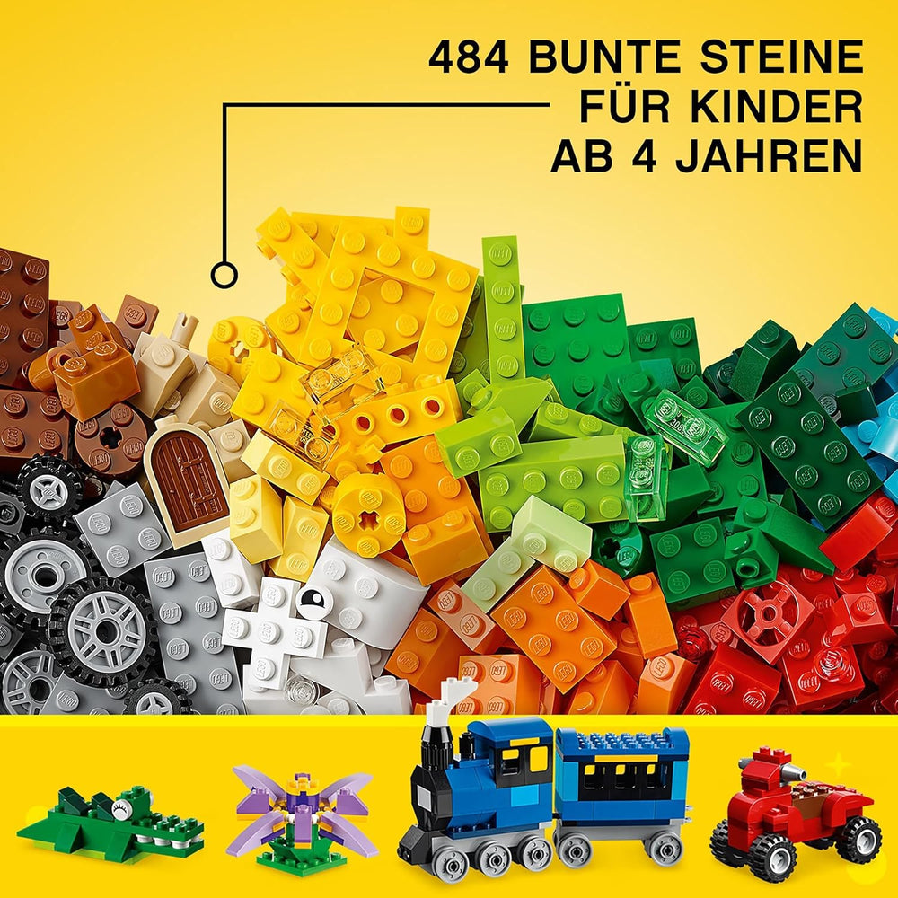 LEGO 10696 Boîte de construction moyenne classique, blocs de construction avec boîte de rangement pour enfants, cadeau pour garçons et filles à partir de 4 ans