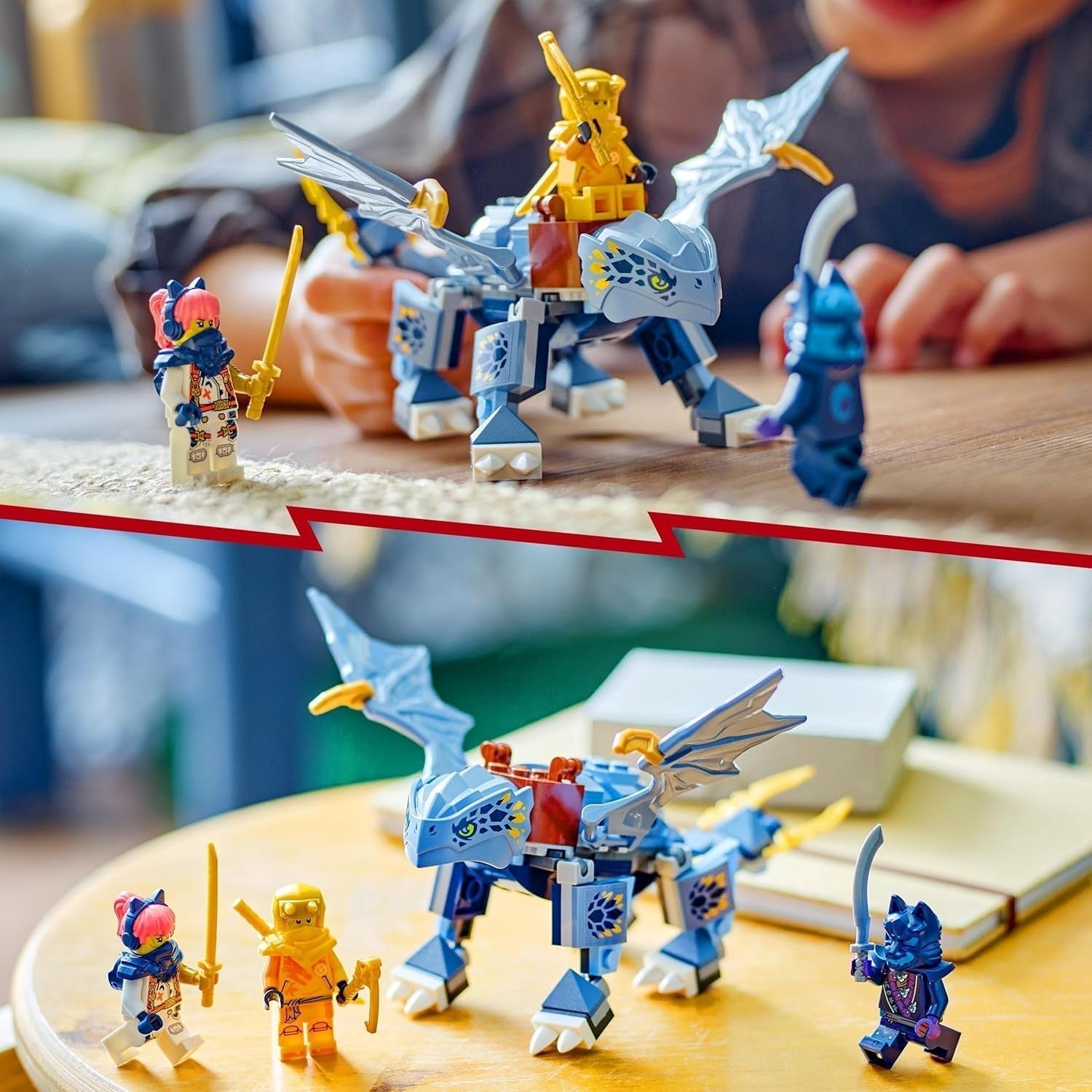 LEGO NINJAGO Riyu le bébé dragon jouet dragon avec 3 mini figurines jouet ninja à construire pour garçons et filles de 6 ans cadeau plein d'action pour les enfants 71810 ensembles de construction Besuche den LEGO-Store