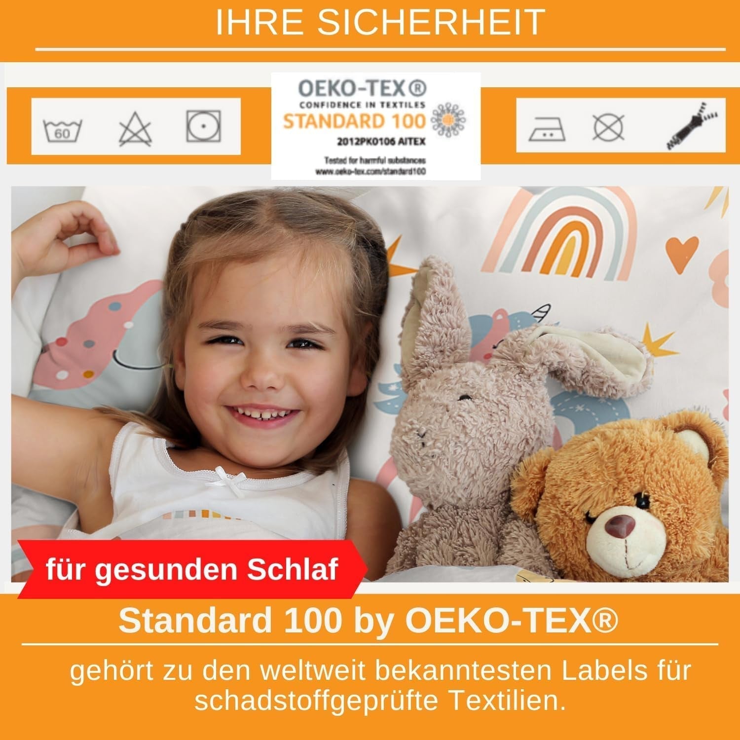 Aminata Kids Lenjerie de pat pentru copii, bumbac Lenjerie de pat - copii Naty Shop