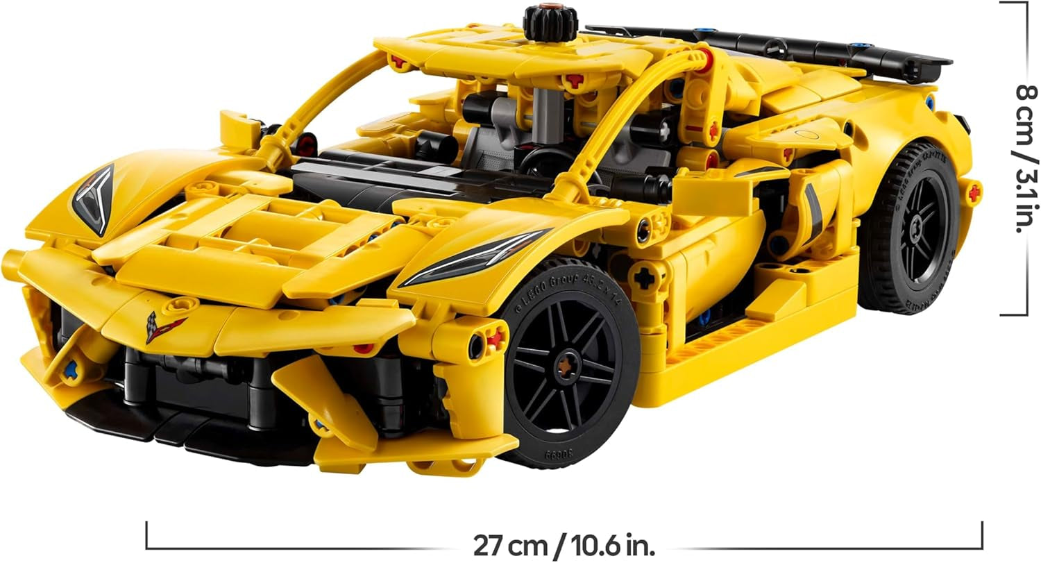LEGO Technic Chevrolet Corvette Stingray - Véhicule de construction pour un véhicule - Véhicule de sport - Modèle de voiture - Conçu pour les jeunes et les filles à partir de 9 ans, les véhicules de jeu sont livrés 42205
