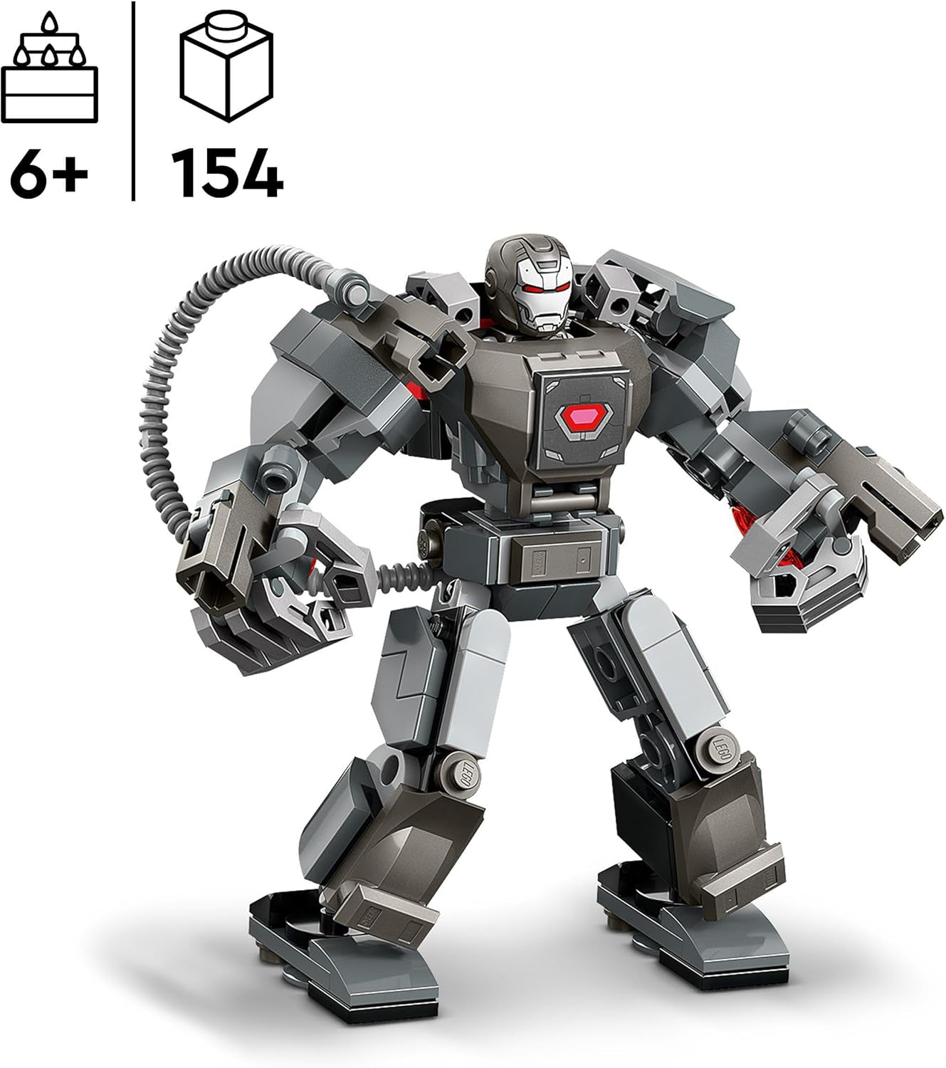 LEGO Marvel War Machine Mech 3-Shooter Super Hero Jouet à construire pour enfants Figurine d'action légendaire MCU Cadeau pour garçons et filles de 6 ans 76277 Jeux de construction Beuche den LEGO-Store