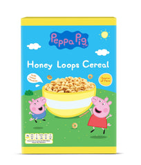 Peppa Pig Honey Loops Cereal, Knusprige Vollkorn Frühstückscerealien Mit Zugesetzten Vitaminen, 1Er Pack (1 X 375G) Cereale Naty Shop