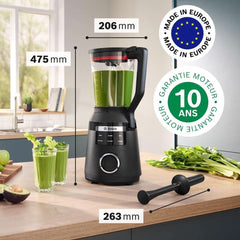 Batteur sur socle Vitapower, Série 6, 1 800 W, 6 programmes, Prospeed Klingen, Tritan™-Krug, Schwarz, MMB6652B Cuisine Naty Shop