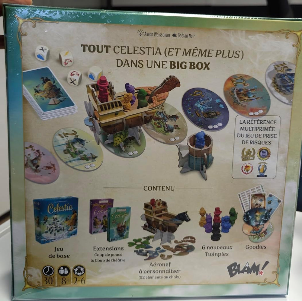 Blâmer! Celestia Big Box • Jeu de base collector complet + 2 extensions Jeu de société familial - Pour 2 à 6 joueurs - 8 ans et plus - 30 minutes