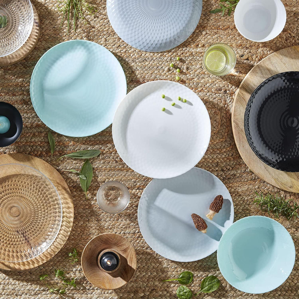 Service de table Pampille Turquoise Opale, 18 pièces - 6 personnes, turquoise