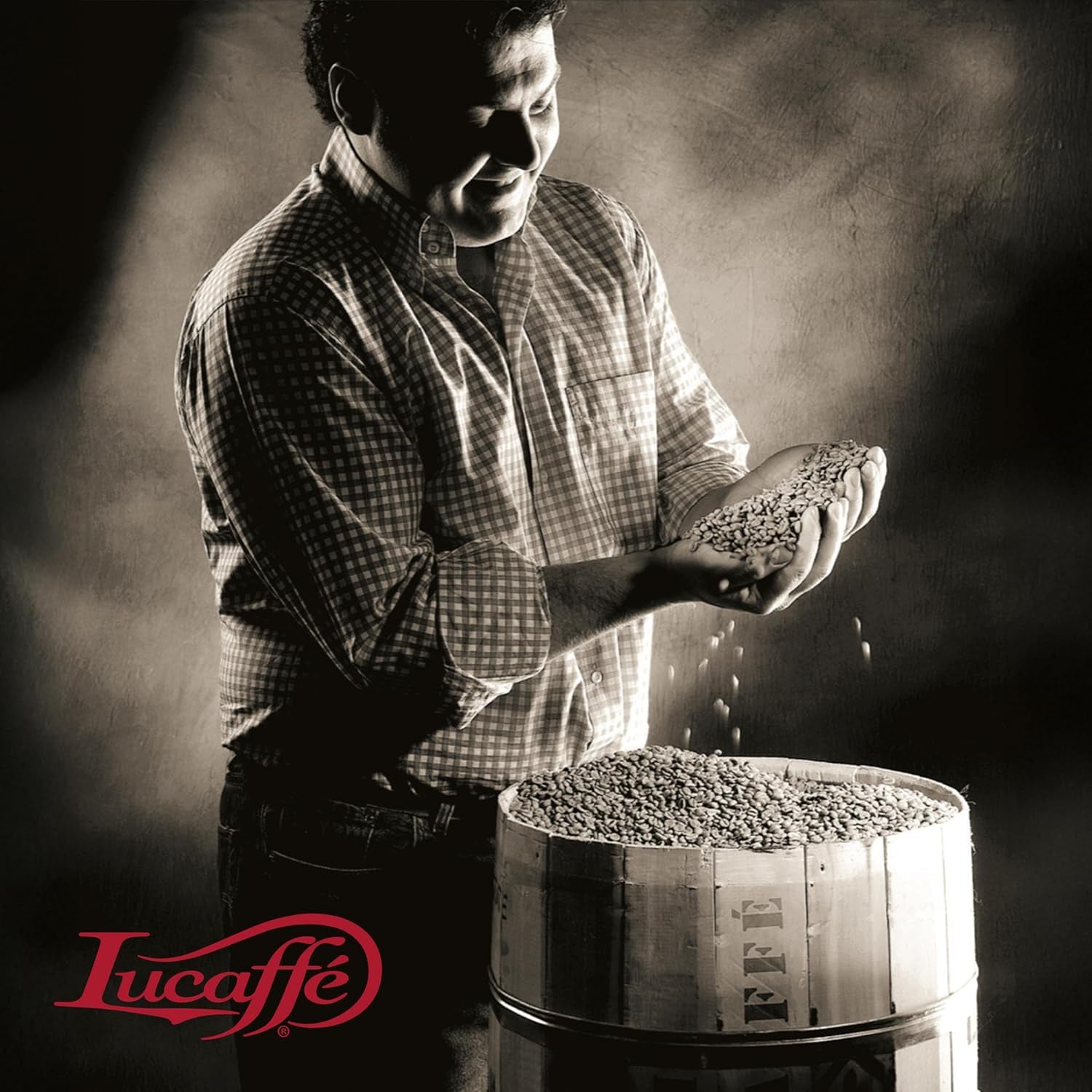 Lucaffé - Kaffeebohnen Mamma Lucia, 1 kg | Café avec poignées pour expresso cremigen | Helle Röstung | Gesmack intensif et cremiger