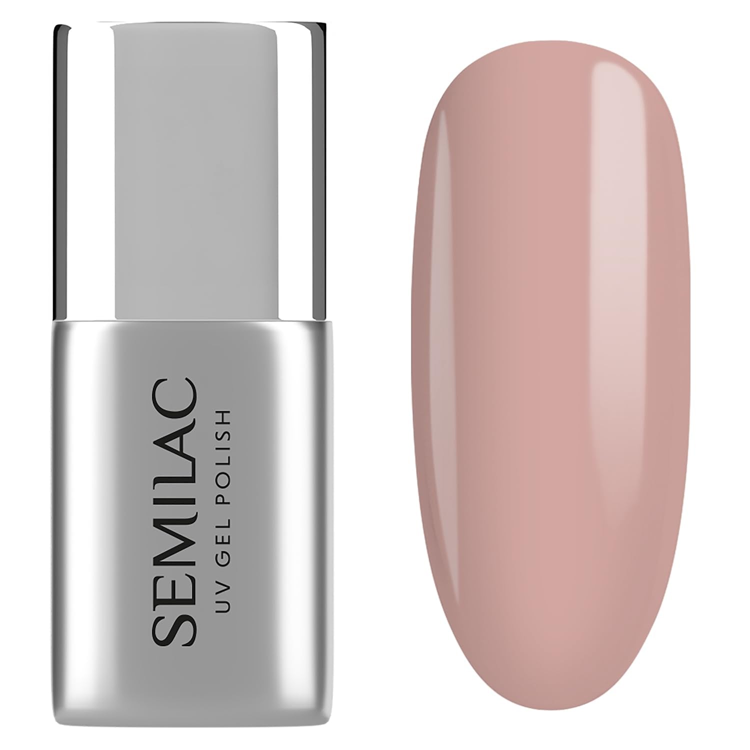 Base de vernis à ongles UV Semilac Pure & Clean 7 ml – Base hybride auto-nivelante pour ongles sensibles