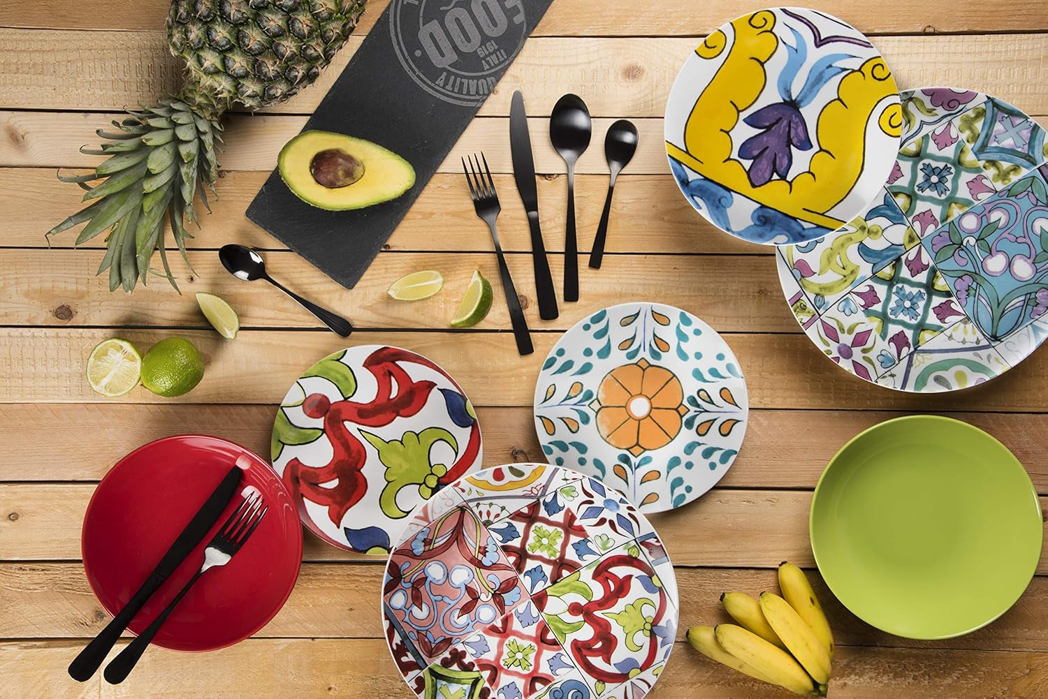 Excelsa Lisbona Tellerservice, 18 pièces, Porzellan et Keramik, plus grande couleur