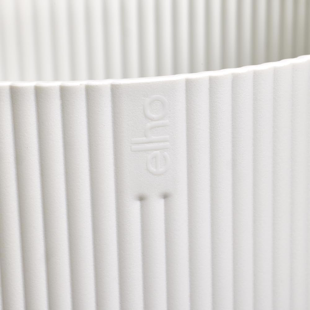 elho Vibes Fold Orchid High 12,5 cm - Pots d'orchidées d'intérieur - Pots de fleurs d'intérieur - Plastique 100% recyclé - Blanc/Blanc soyeux