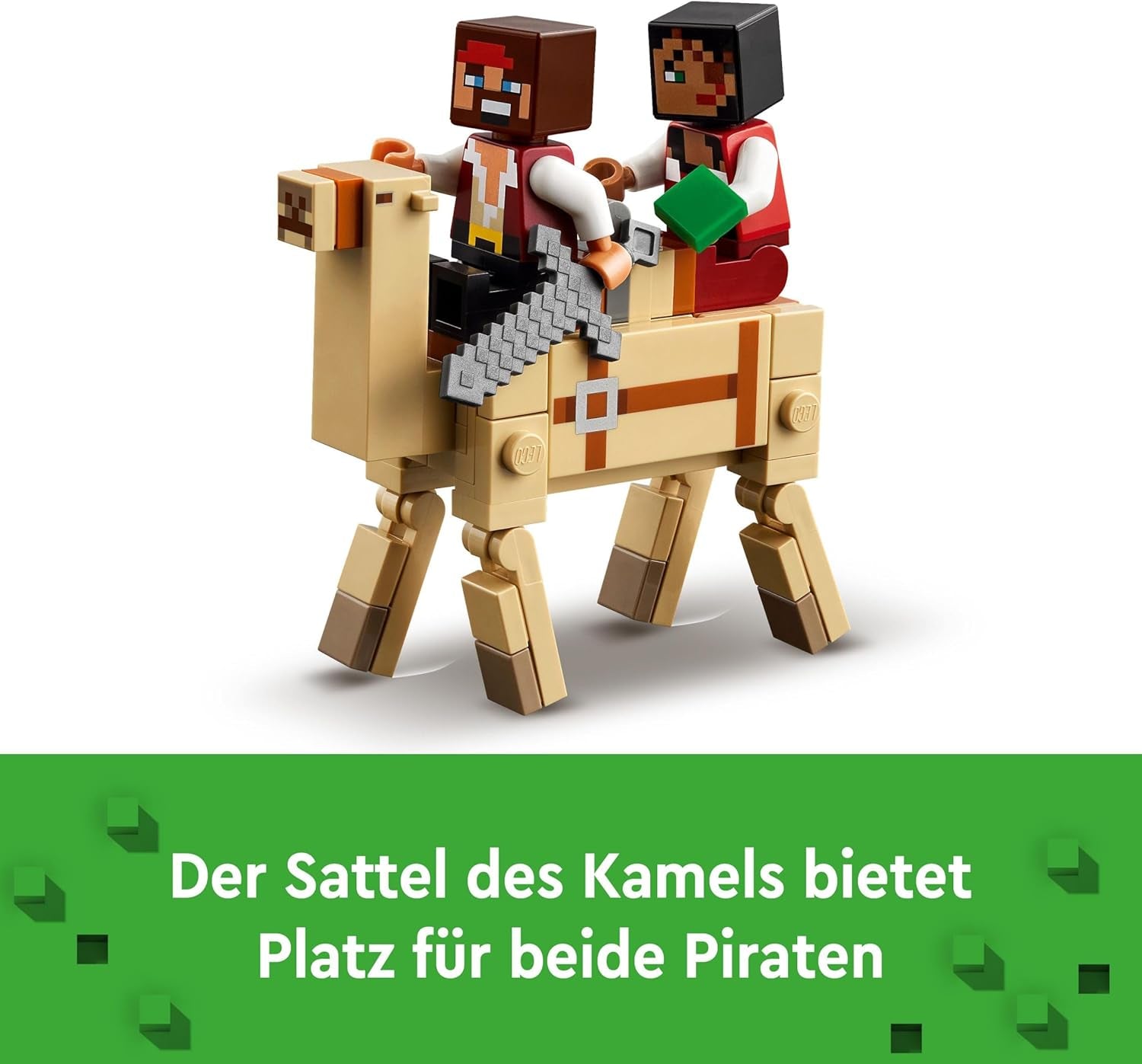 LEGO Minecraft Le bateau pirate Voyage Figurine de pirate calamar et chameau Jouet de construction de bateau Jeu de rôle Cadeau pour garçons et filles de 8 ans 21259 Ensembles de construction Besuche den LEGO-Store