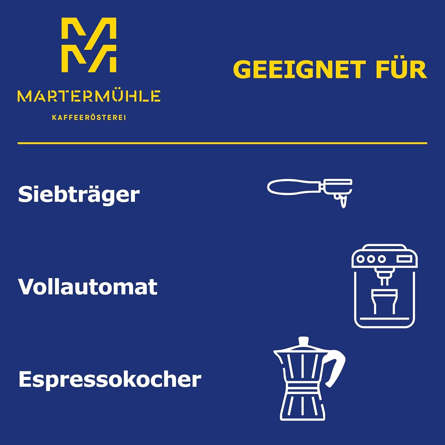 Martermühle Caffè Autostrada Espressobohnen 500g kräftig I Arabica/Robusta I Saveur : Nougat, Zartbitterschokolade I Ganze Espresso-Bohnen schonend geröstet, säurearm