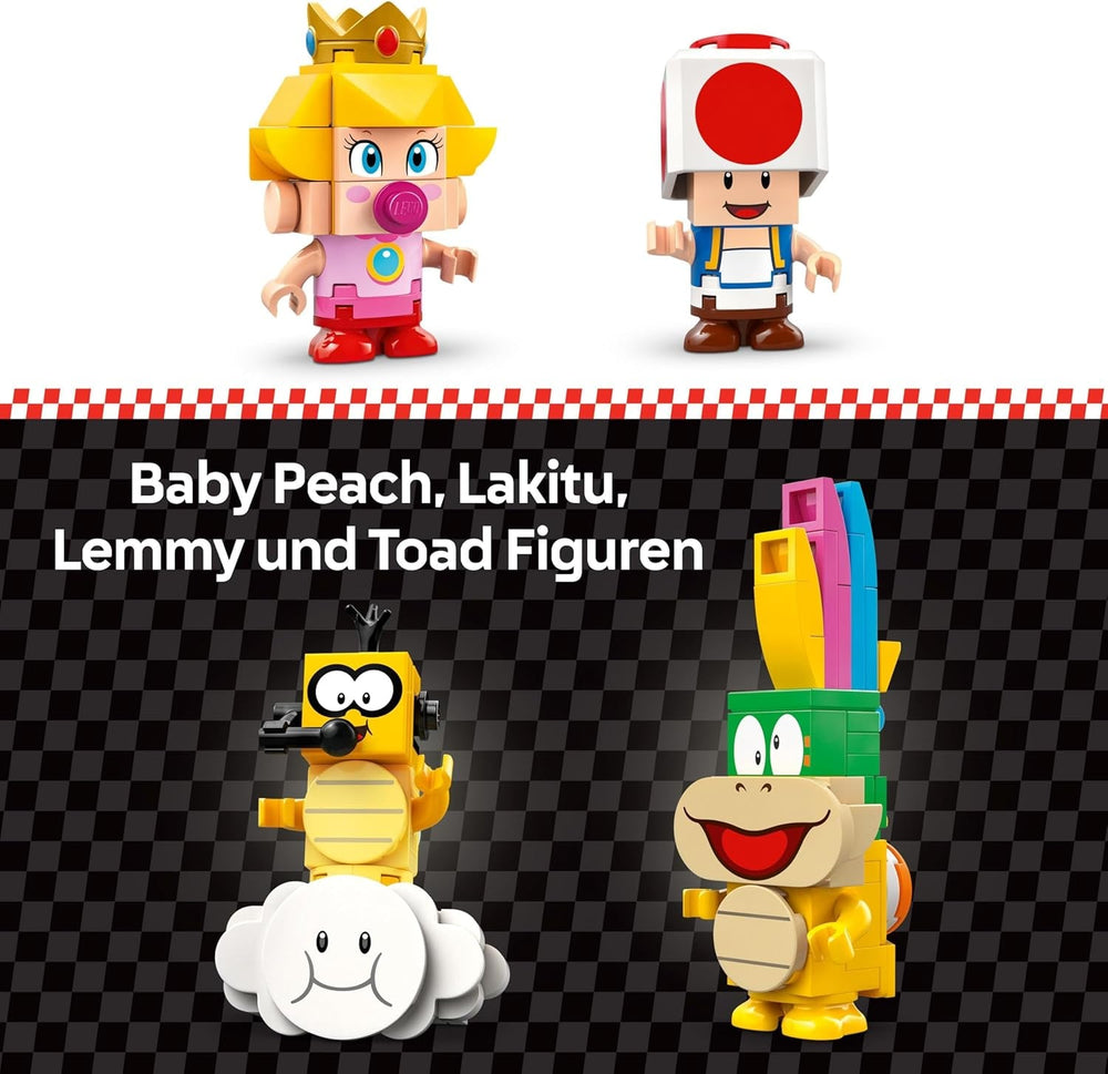 LEGO Super Mario : Mario Kart - Ensemble Baby Peach et Grand Prix, Figurines Nintendo - Toad, Lakitu, Baby Peach et Lemmy, Cadeau pour garçons, filles et joueurs de 8 ans et plus, Adventure Toy 72036 Jeux de construction Beuche den LEGO-Store