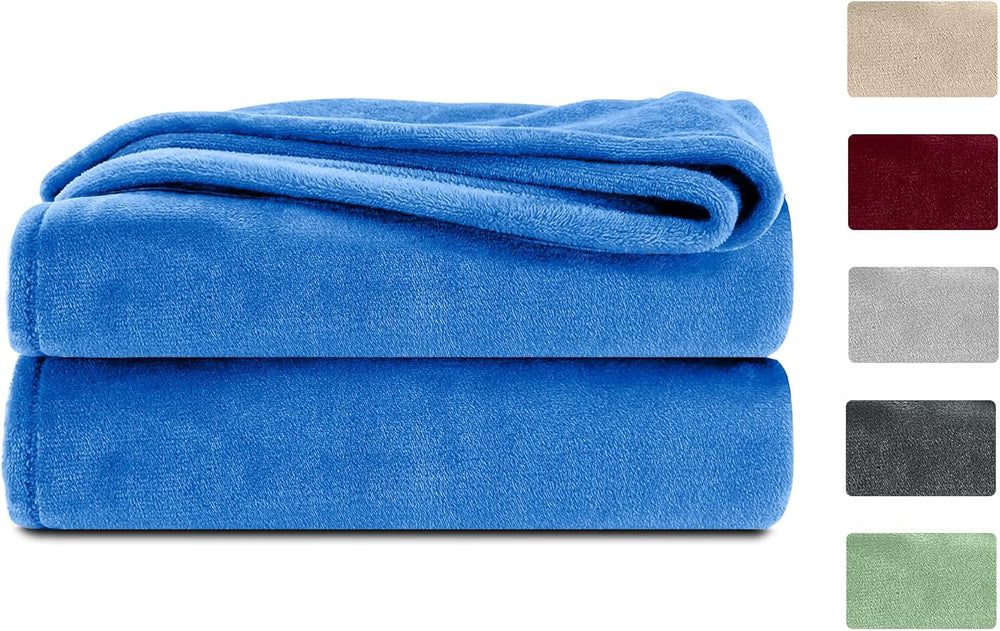 Couverture moelleuse Komfortec, couverture confortable, couverture polaire, certifiée Oeko-Tex, super douce, 150X200 Cm, 260 G/M², beige Lits et Couvertures Besuche den Komfortec-Store Bleu 150 X 200 Cm