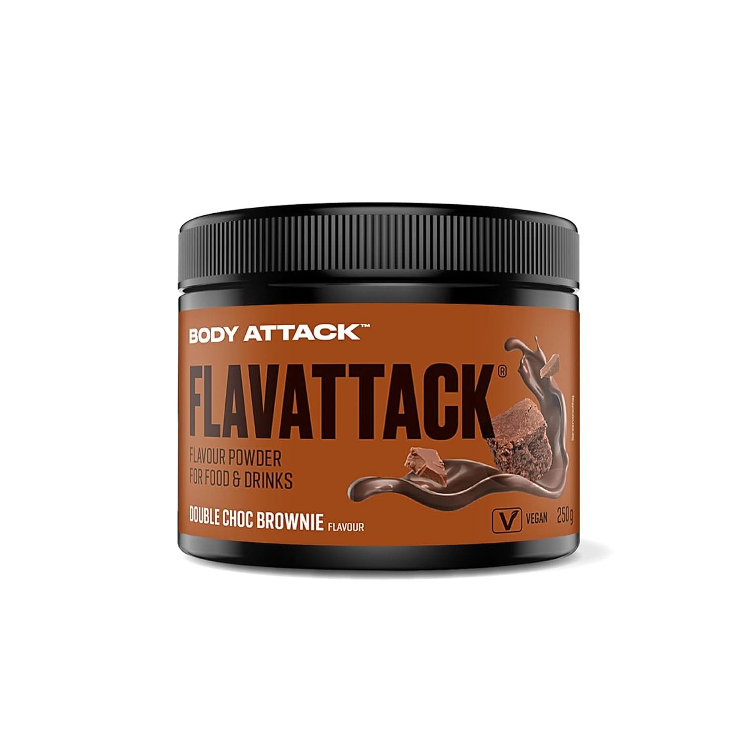 Body Attack Flavattack®, Brownie Double Choc, 250G / 83 portions Arômes Naty Shop 250 grammes Brownie Double Chocolat