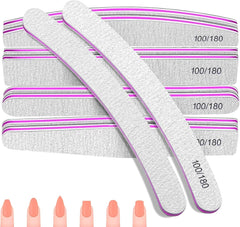 Ensemble de limes à ongles 100/180, limes à ongles en gel, ensemble de limes à ongles, lime à ongles, lime à ongles en gel, pour ongles en gel, manucure pédicure, animaux de compagnie (5 pièces, 5 styles)