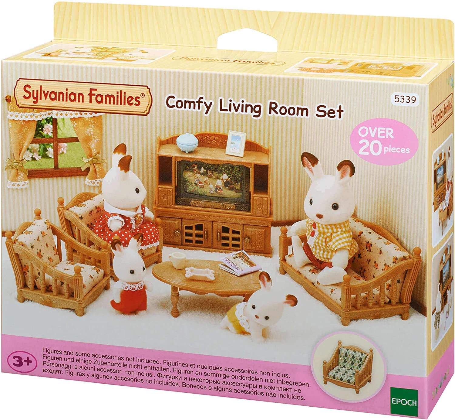 5716 Maison de ville avec grenier - Maison de poupée et salon de maison de campagne L5339 - Meubles de maison de poupée, 30 x 50 cm, 1 pièce (1 paquet), en plastique
