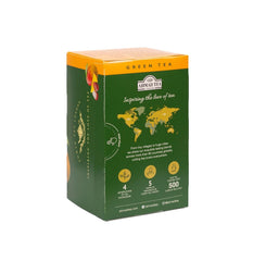 Ahmad Tea - Mango &amp; Lychee - Ceai verde cu mango și litchi - Cu bucăți de fructe - Plicuri de ceai ambalate individual, cu aromă sigilată, cu 2 g de ceai per porție - 20 de pliculețe de ceai cu bandă (pachet cu 2)