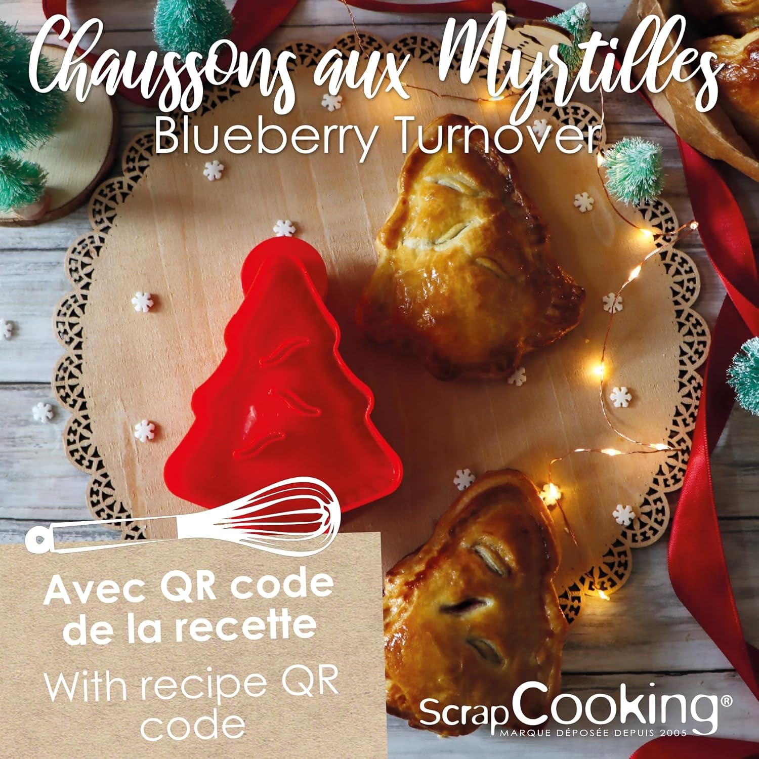 ScrapCooking – Emporte-pièce Sapin de Noël – Emporte-pièce de Noël pour pâtes farcies – Pâtisserie, Cuisine – Emporte-pièce – Strudel Empanadas – Pâtes aux Myrtilles – 2154