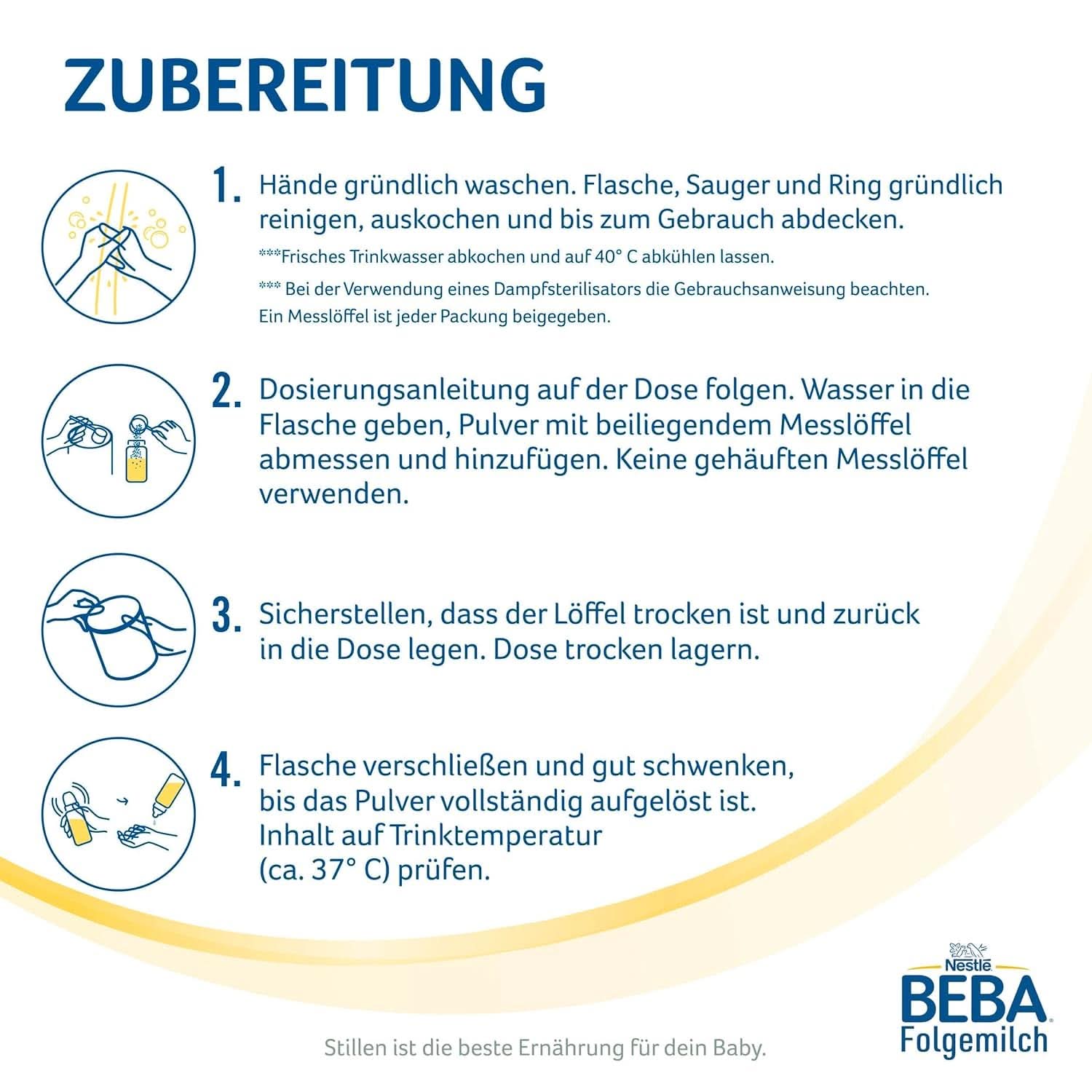Nestlé BEBA 2 Lait en poudre de suite après 6 mois, au complexe 5 HMO, lactose uniquement, sans huile de palme, pack de 3 (3 X 800G) Mère et Enfant Naty Shop