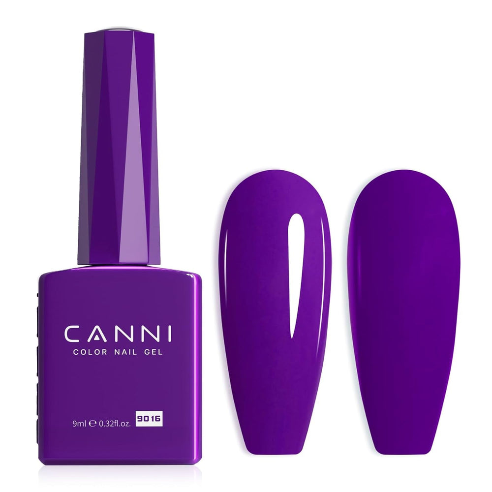Ojă gel CANNI, semipermanentă, violet închis, ojă, gel UV, se detașează prin înmuiere, manichiură