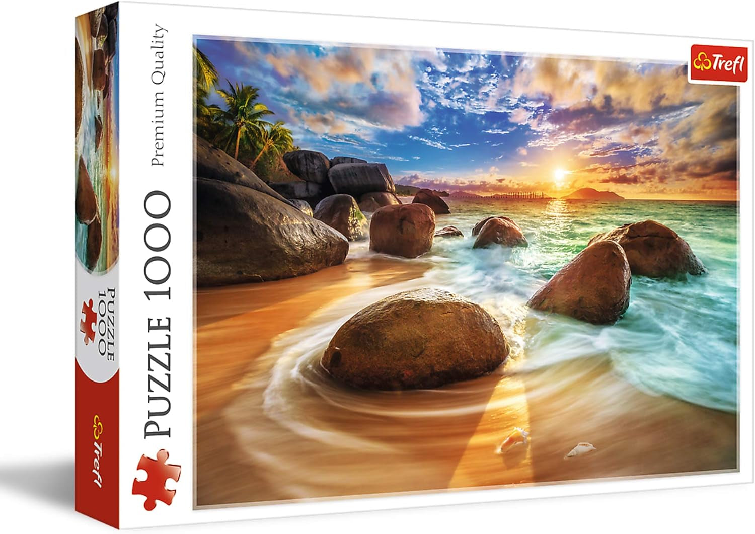 Trefl TR10461 Samudra Beach, India 1000 piese, calitate premium, pentru adulți și copii de la 12 ani Puzzle, colorat Puzzle Naty Shop Titlu implicit
