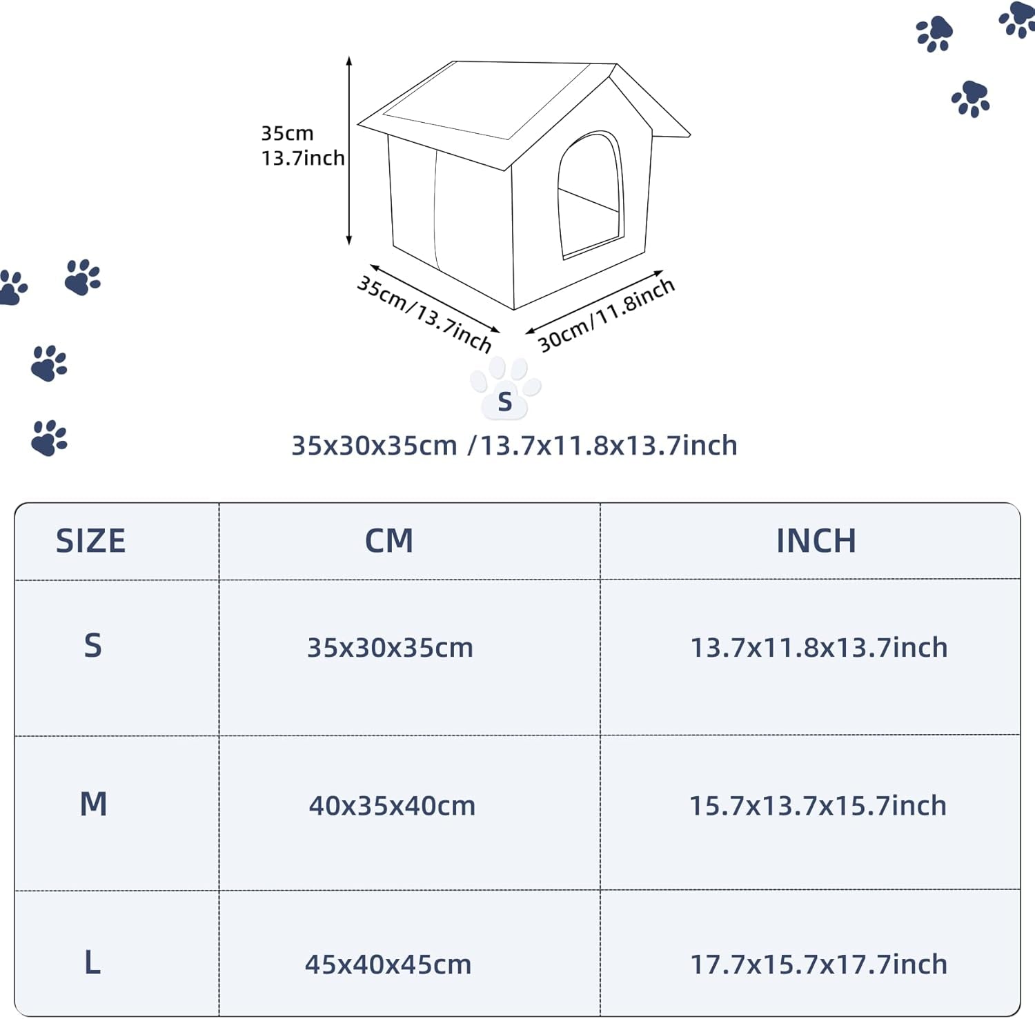 Katzenhaus Für Draußen Winterfest Wasserdicht Wetterfester Katzenhöhle Haustierhaus mit Katzenmatte Warm Hundehöhle Waschbar Hundehaus Tierheim Für Streuner Haustiere 45x40x45