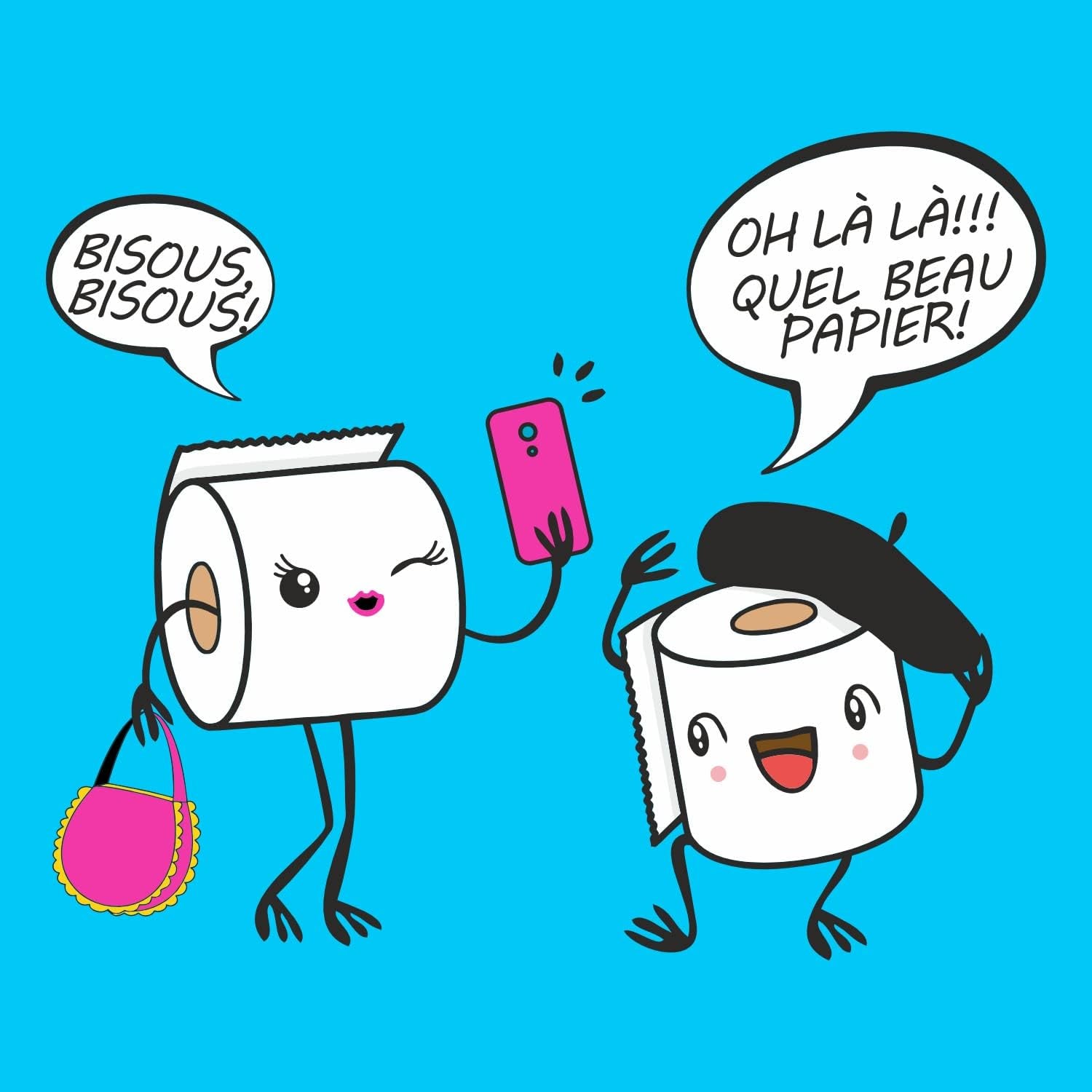 Papier toilette Renova Skincare, 3 couches, blanc, 24 rouleaux