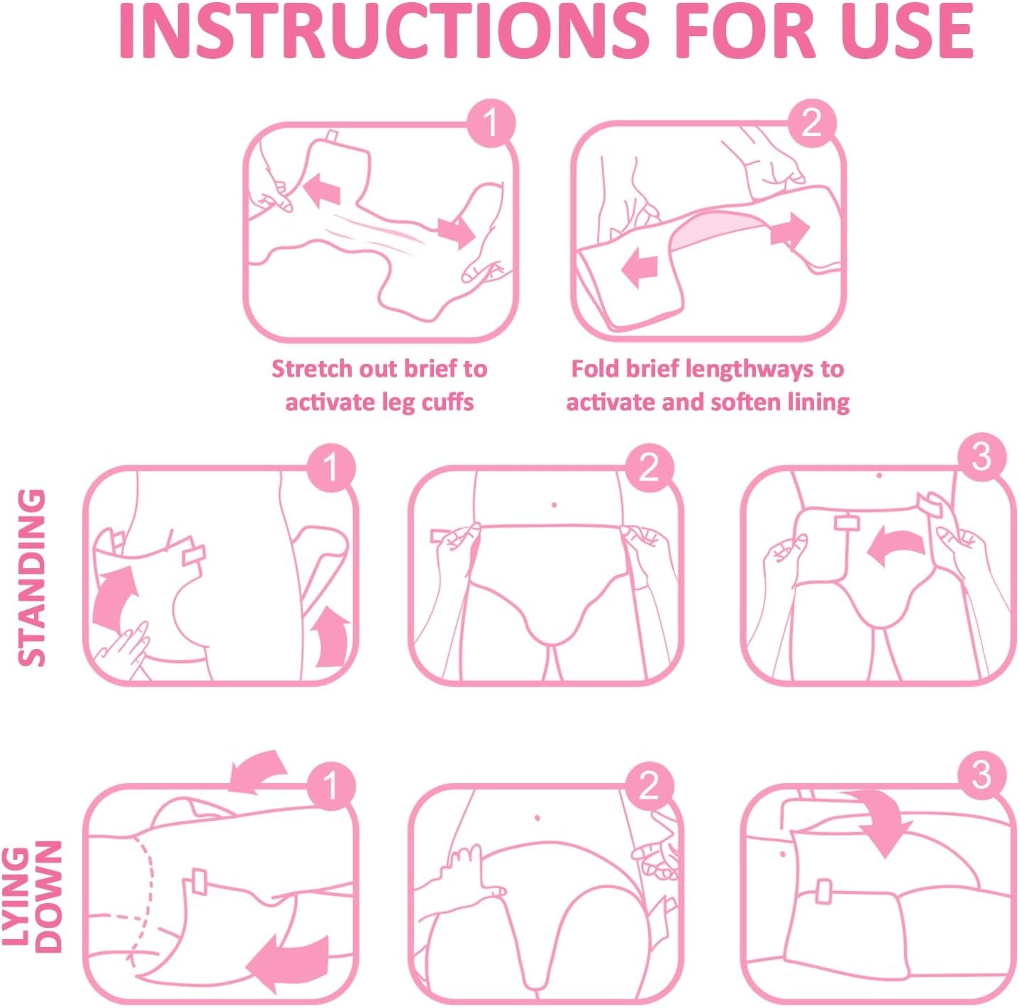 Couches imprimées pour adultes 5500-5800 ml, lot de 2 – Bébé rougissant (M)